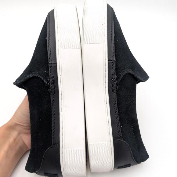 UGG Zilo Slip On Comfort Sneakers Shoes Women's Black/White Size US6.5 EU37.5 - Picture 6 of 13